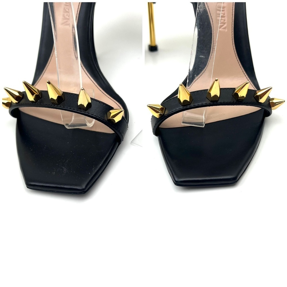 ALEXANDER MCQUEEN Punk Stud Ankle Strap Sandal sz 8 - Picture 11 of 14